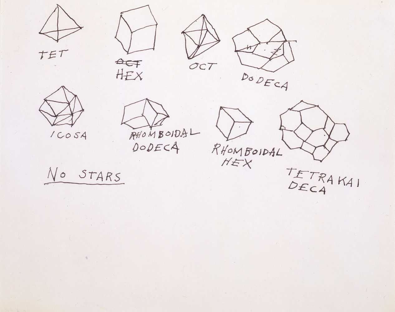 No Stars, 1965
Ink on paper
7 15/16 &amp;times; 10 in. (20.2 &amp;times; 25.4 cm)