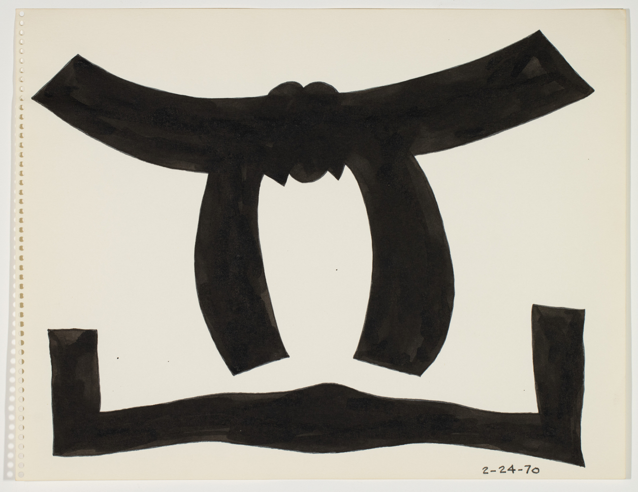 Untitled, 1970
Ink on paper
10 &amp;times; 13 in. (25.4 &amp;times; 33 cm)