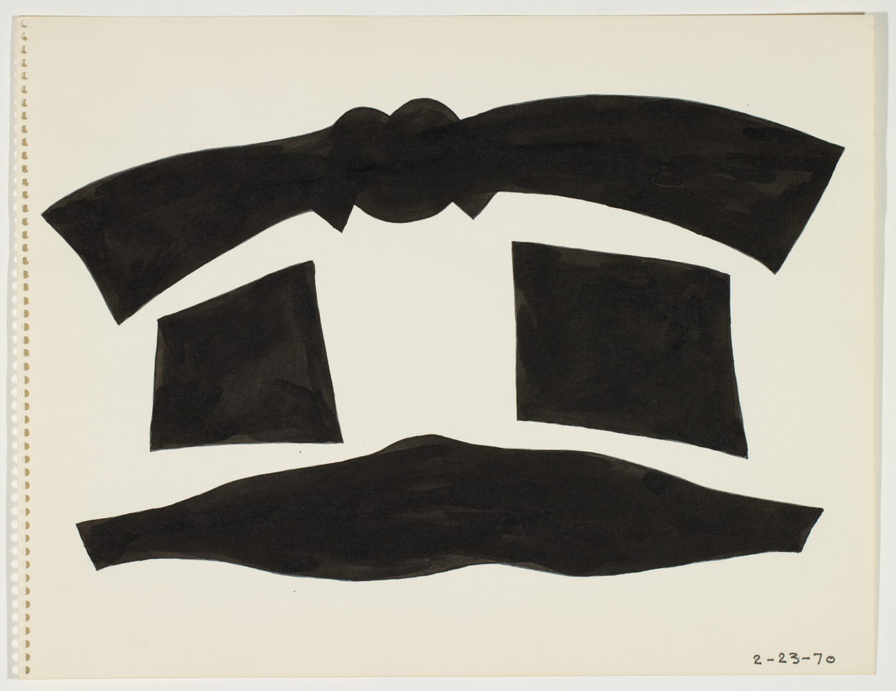 Untitled, 1970
Ink on paper
10 &amp;times; 13 in. (25.4 &amp;times; 33 cm)