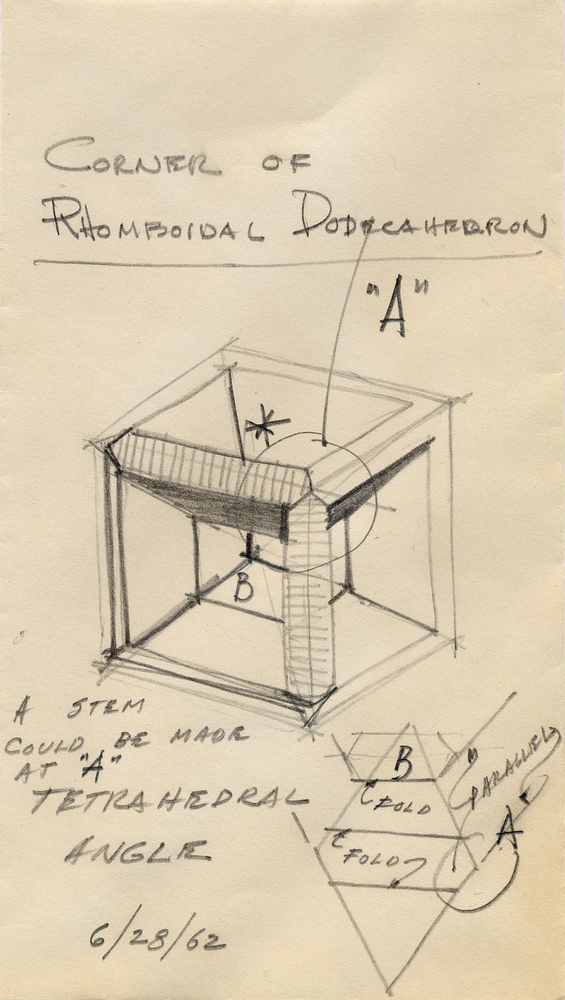 Untitled, 1962
Graphite on paper envelope
6 7/16 &amp;times; 3 5/8 in. (16.4 &amp;times; 9.2 cm)