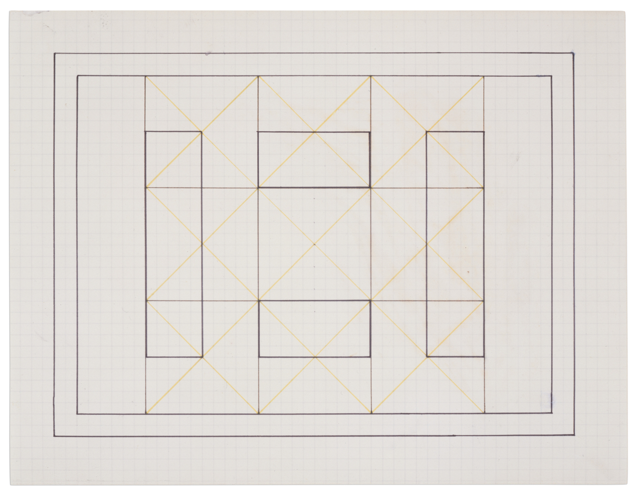 Untitled, 1966
Ink on gridded paper
8 1/2 &amp;times; 11 in. (21.6 &amp;times; 27.9 cm)