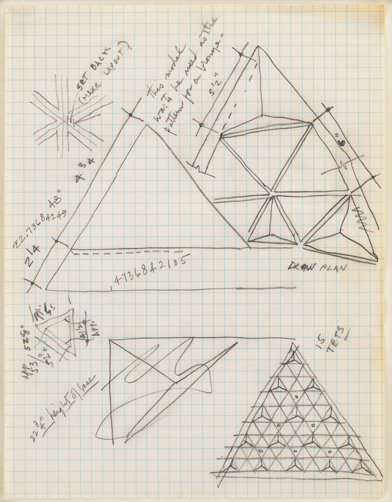 Graphite on gridded paper, 1970
11 &amp;times; 8 1/2 in. (27.9 &amp;times; 21.6 cm)