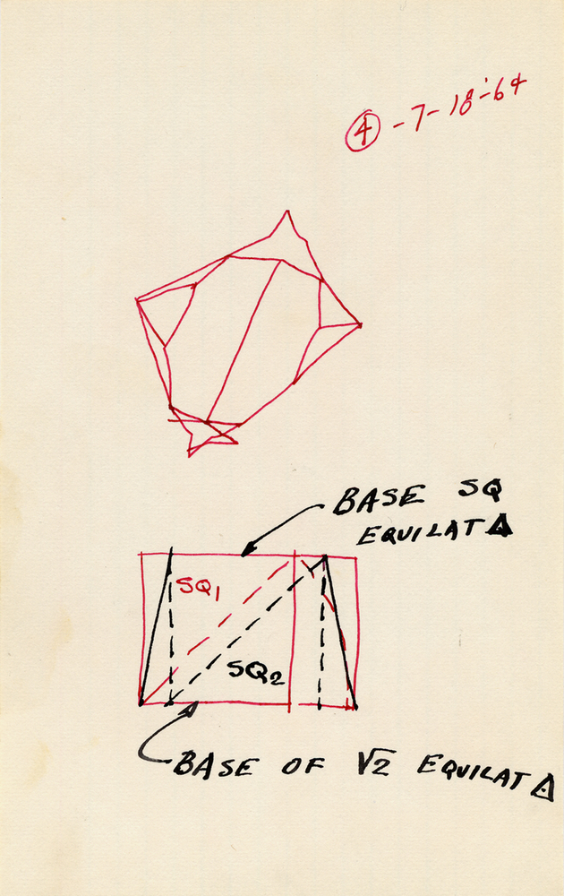 Untitled, 1964
Ink on cardstock
8 &amp;times; 5 in. (20.3 &amp;times; 12.7 cm)