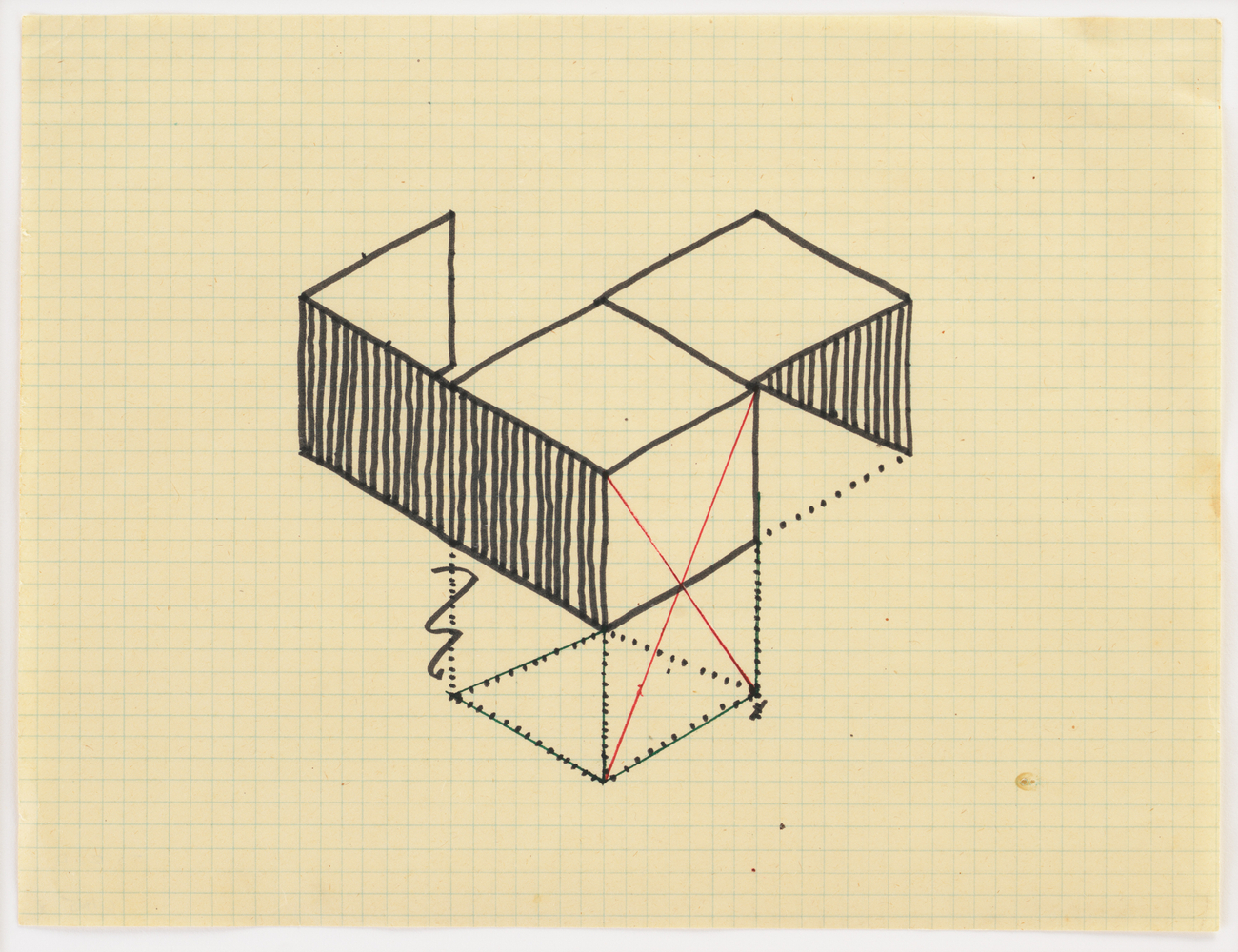 Untitled, 1965
Ink on gridded paper
8 3/8 &amp;times; 11 in. (21.3 &amp;times; 27.9 cm)
