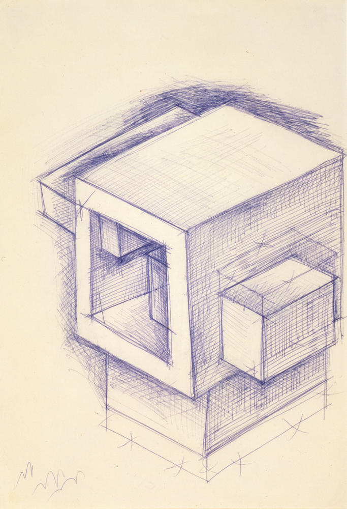 Untitled, 1962
Ink on paper
9 3/16 &amp;times; 6 1/4 in. (23.3 &amp;times; 15.9 cm)