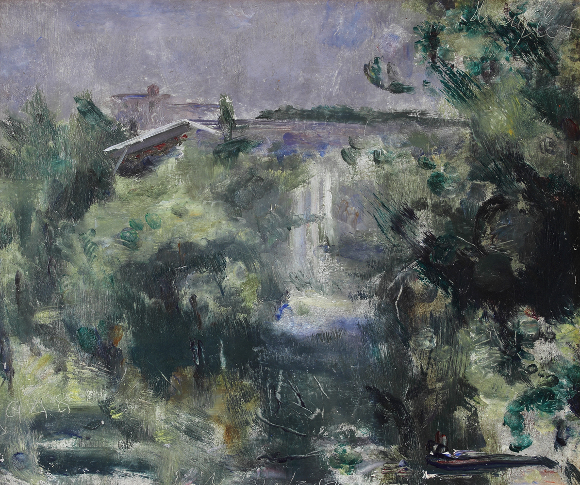 Cox&amp;rsquo;s House, 1948, oil on Masonite, 10 x 12 inches