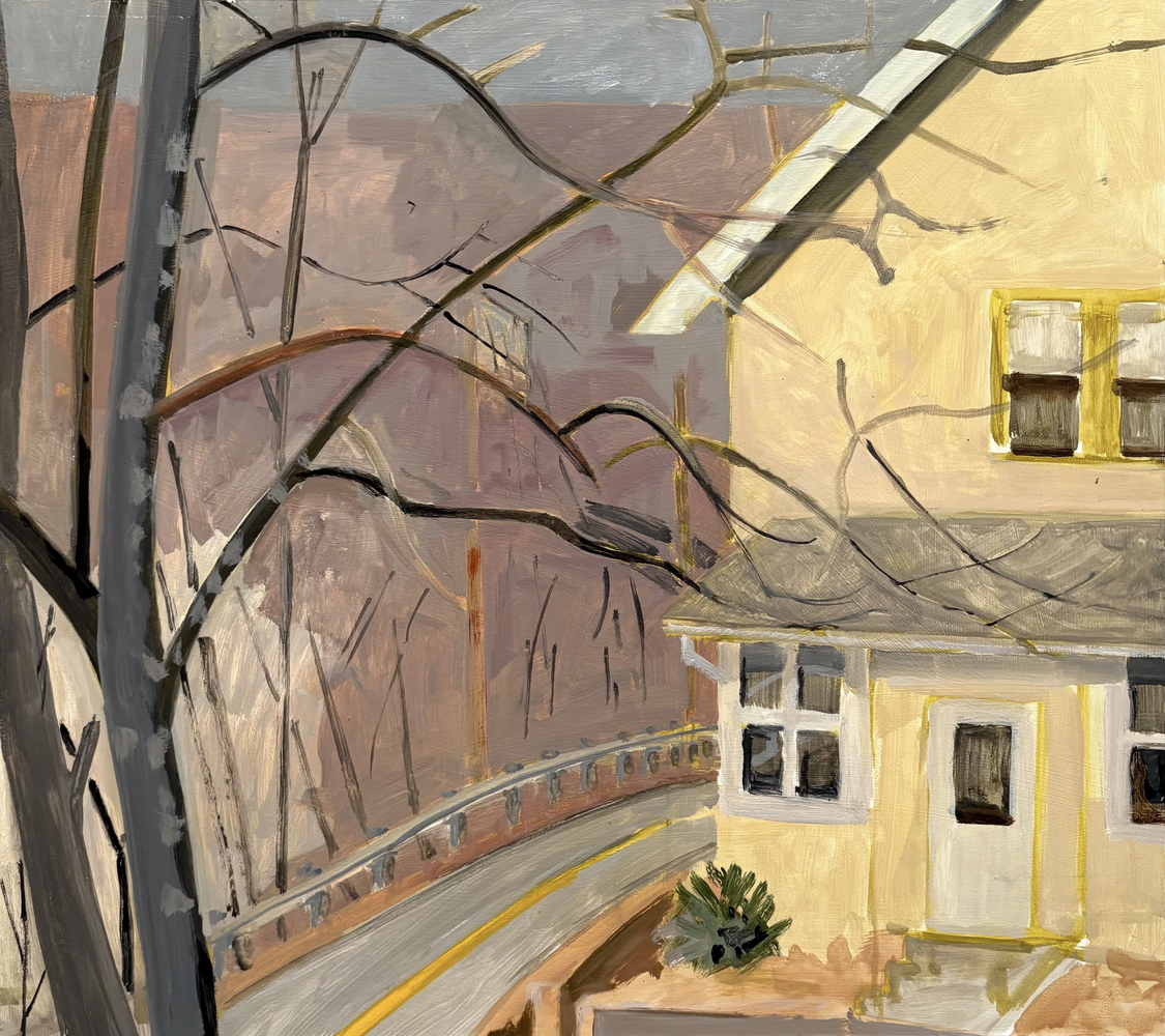 Neighbor&amp;#39;s House, 2012, oil on Masonite, 15 x 17 inches
