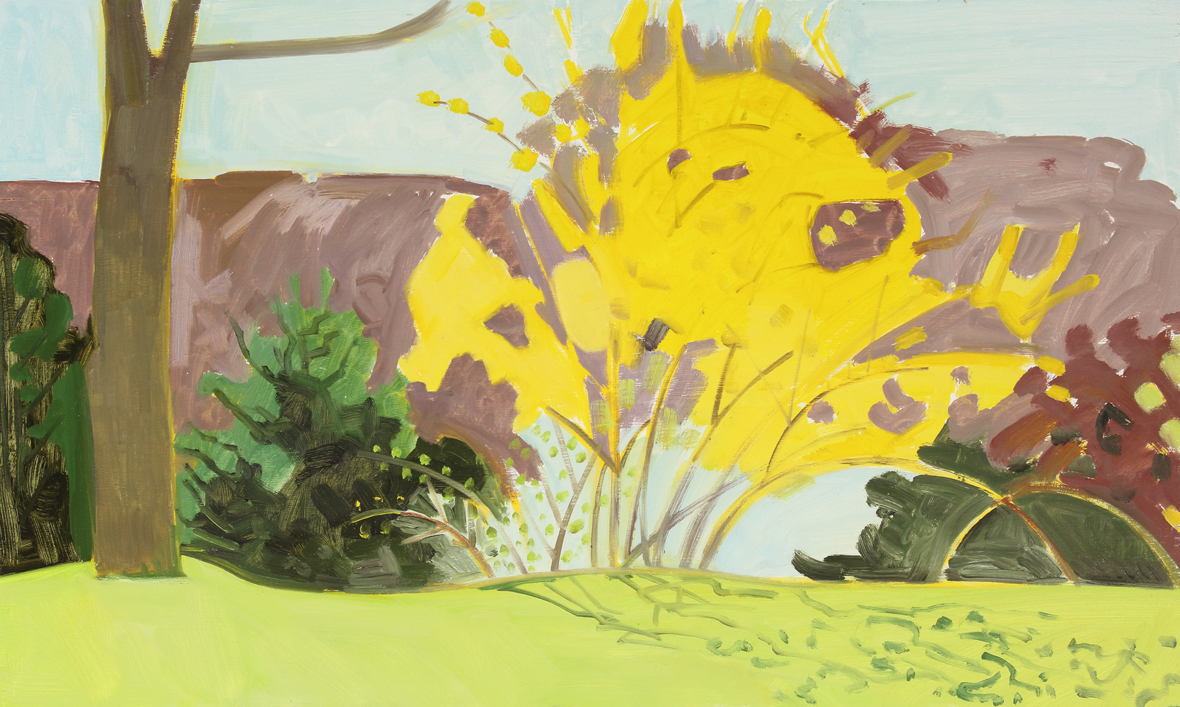 Spring, 2005, oil on wood panel, 11 x 18 3/8 inches