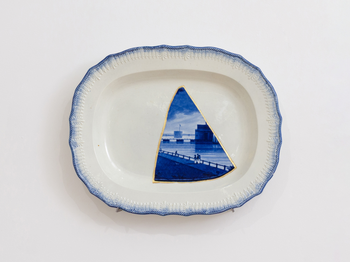 PAUL SCOTT

Cumbrian Blue(s), Castle Garden Battery, New York, (after Enoch Wood) Triptych, 2015-2019

Fragments of Enoch Wood &amp;amp; Sons New York Battery

13&amp;quot; H x 16&amp;quot; W x 1.75&amp;quot; D each