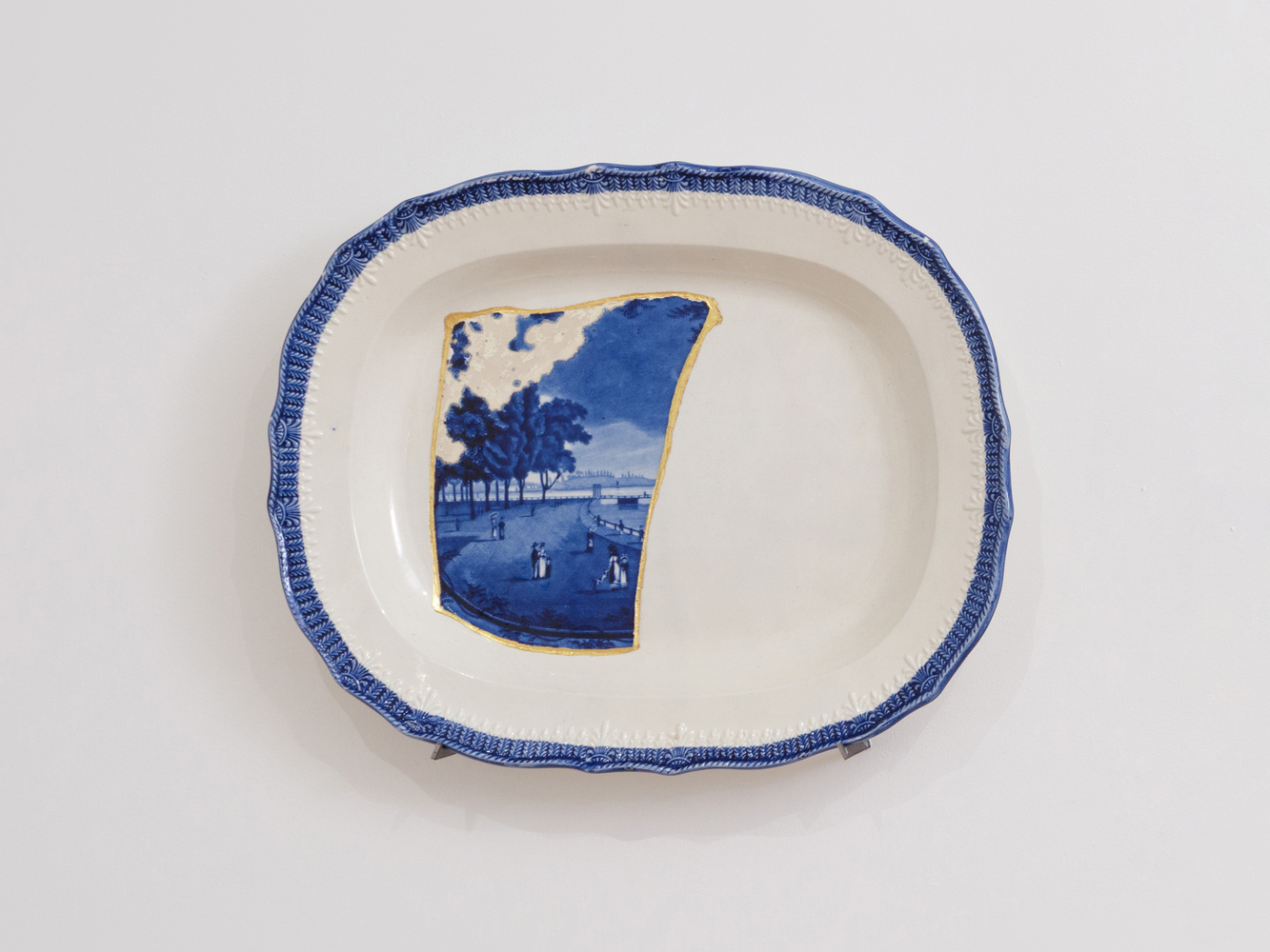 PAUL SCOTT

Cumbrian Blue(s), Castle Garden Battery, New York, (after Enoch Wood) Triptych, 2015-2019

Fragments of Enoch Wood &amp;amp; Sons New York Battery

13&amp;quot; H x 16&amp;quot; W x 1.75&amp;quot; D each