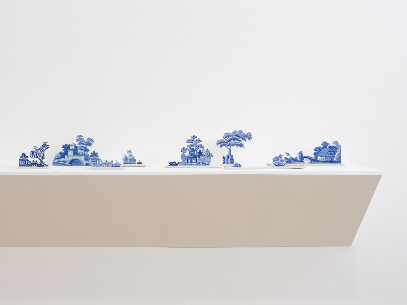 PAUL&amp;nbsp;SCOTT

Cumbrian Blue(s), The Cuttings Series, 2025

Cuttings from 19th century transferware platters

Approximately 4.5&amp;quot; H x 7.5&amp;quot; W x 1.5&amp;quot; D each&amp;nbsp;