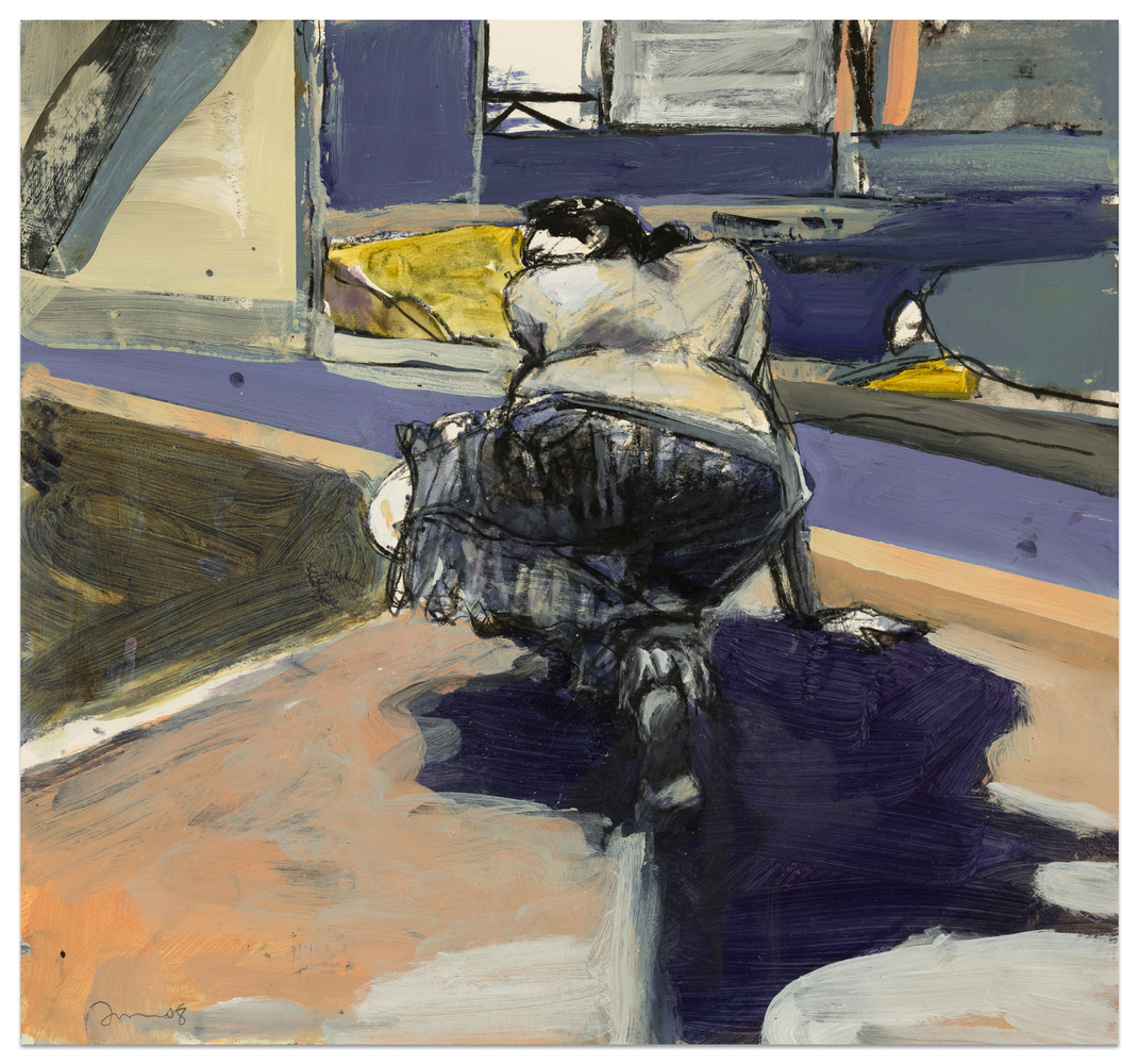 Kim Frohsin La Chaim Again, 2008 mixed media on paper 12 1/8 x 10 15/16 in.