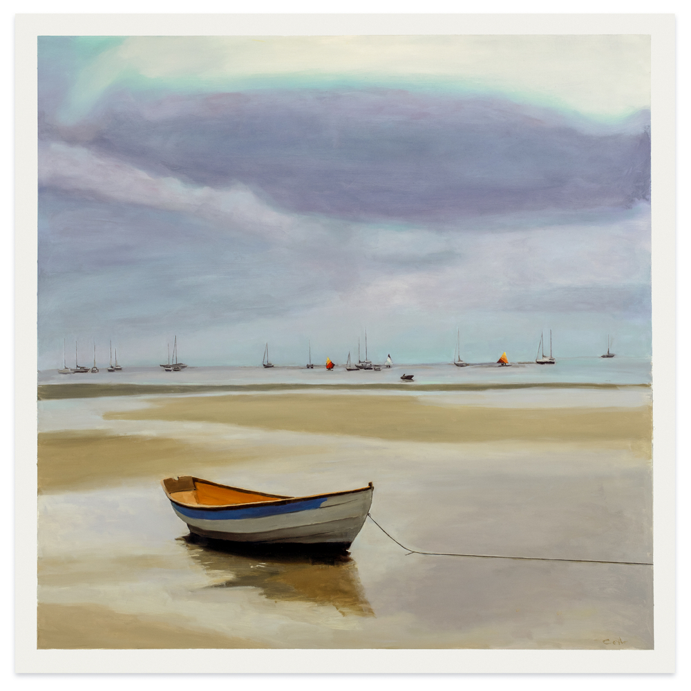 Stephen Coyle Waiting, 2023 alkyd on panel 36 x 36 in.