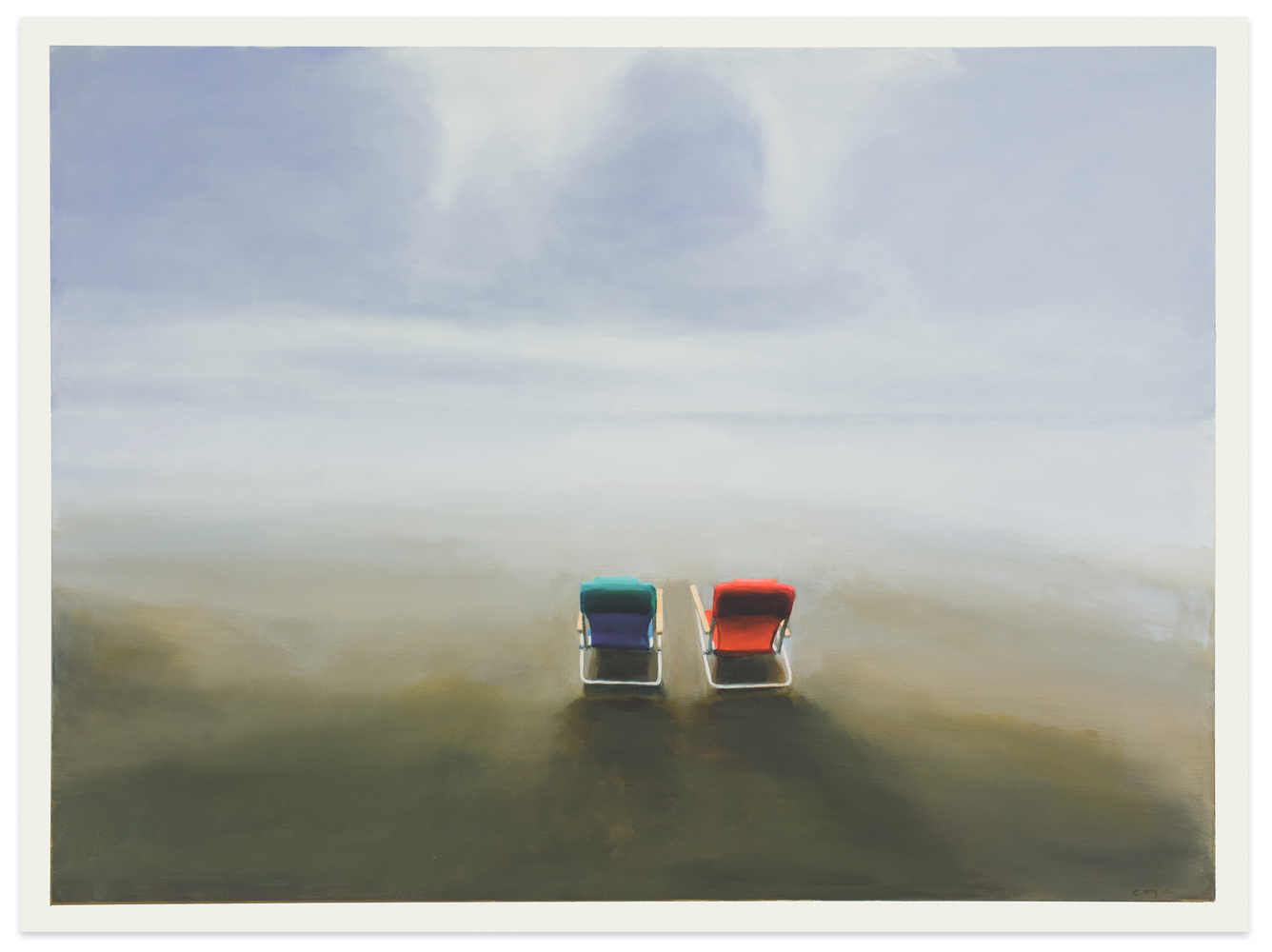 Stephen Coyle Into the Mist, 2022 alkyd on panel 36 x 48 in.