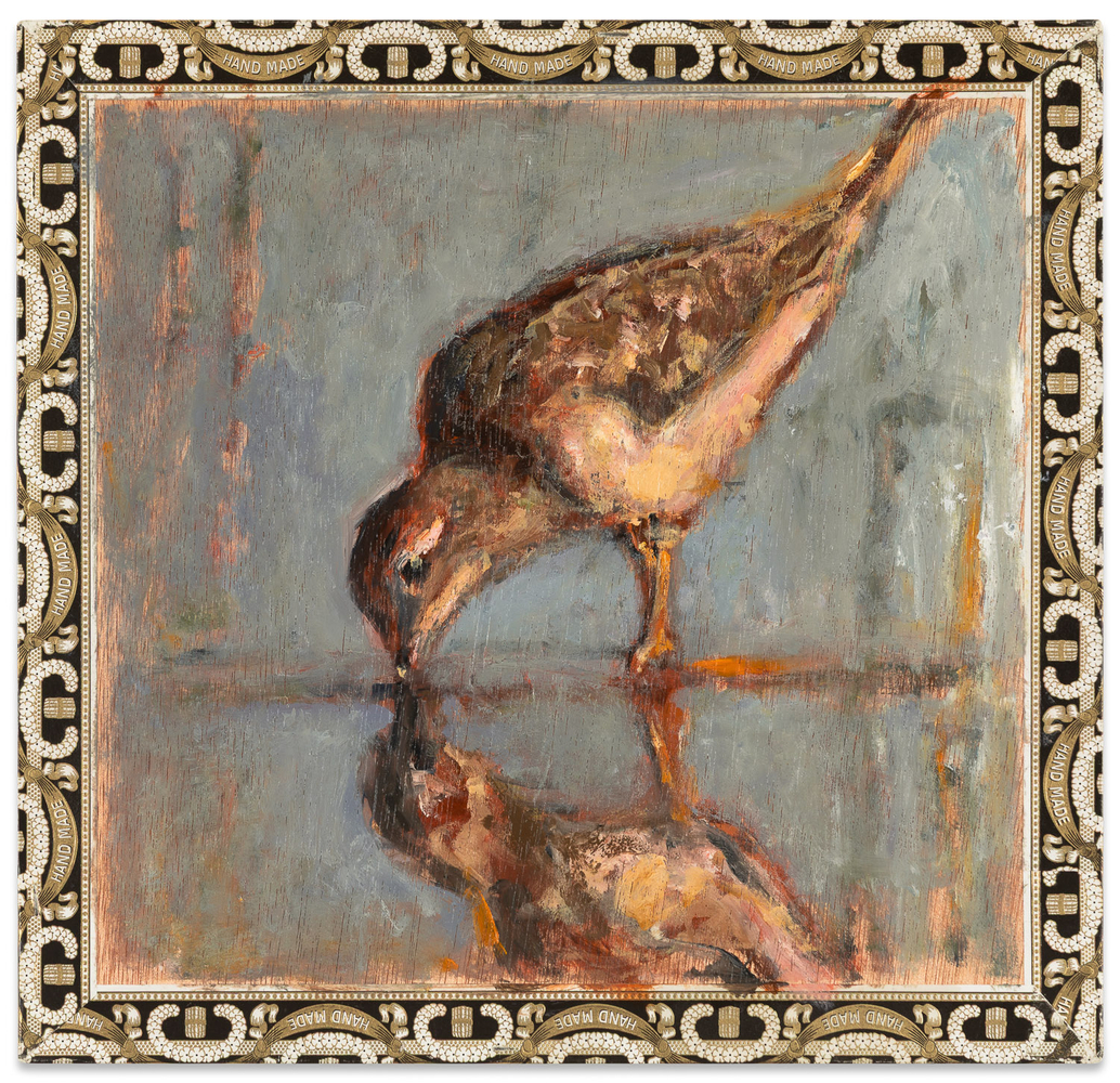 Ed Musante
Sandpiper / A. Fuente,&amp;quot; 2021
mixed media on cigar box
9 3/8 x 9 3/4 x 1 7/16 in.
SOLD