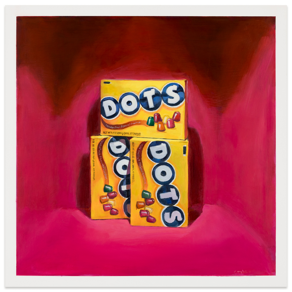 Stephen Coyle  "Dots," 2025  alkyd on panel  24 x 24 in.