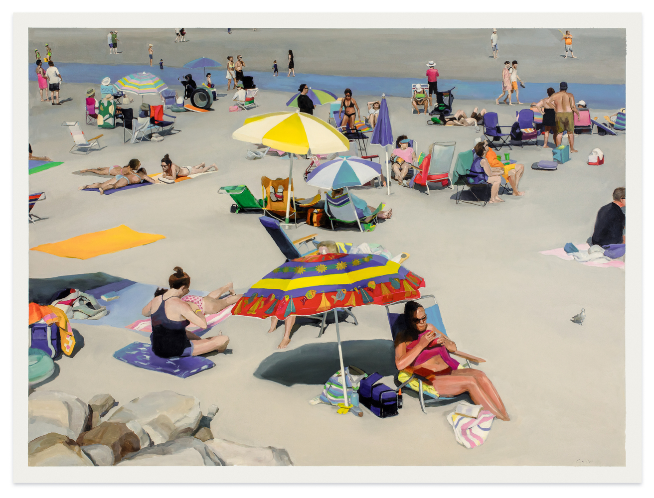 Stephen Coyle The Conversation 2023 alkyd on panel 36 x 48 in.