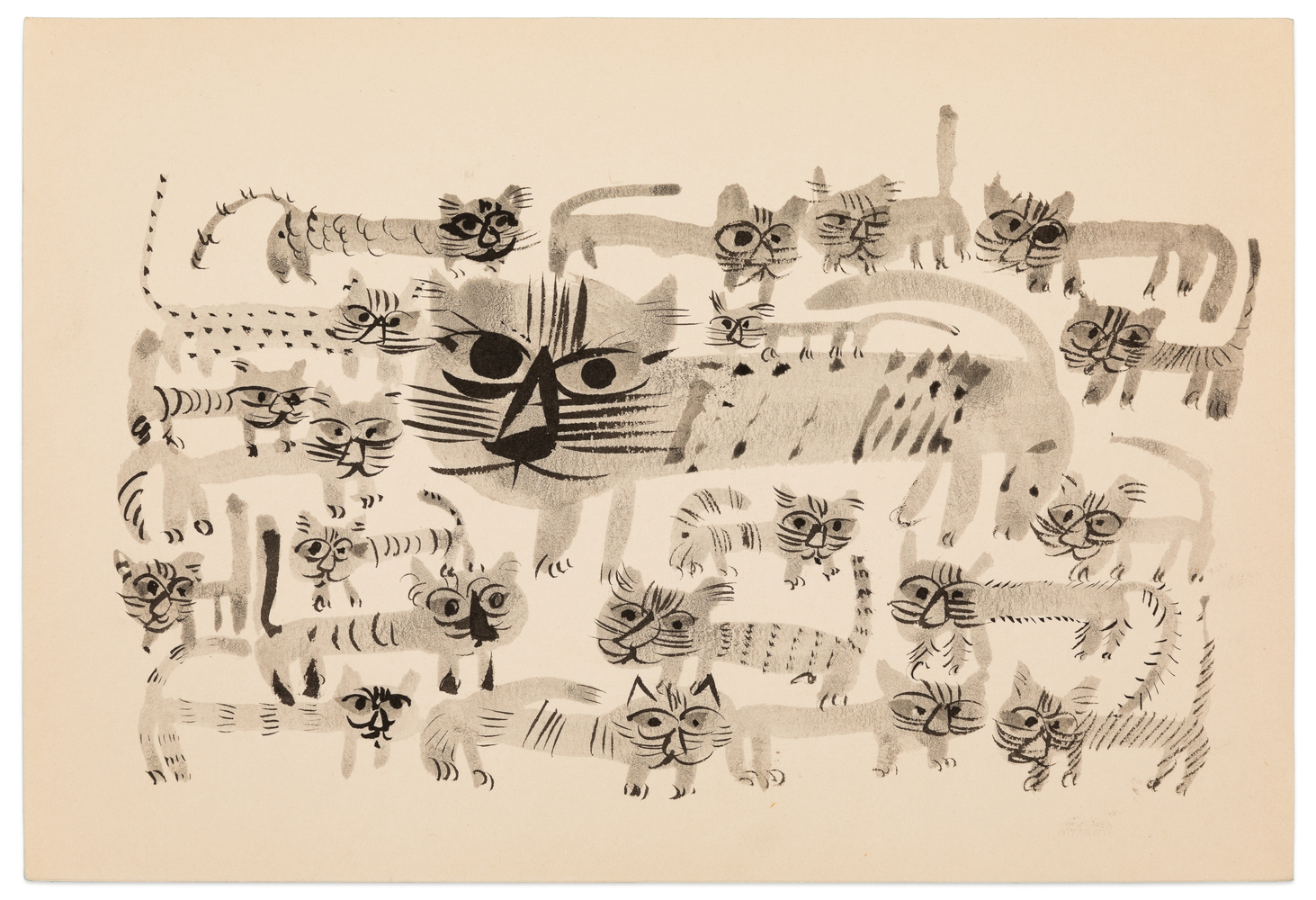 Yasuhide Kobashi Untitled Drawing X, c. 1965 ink on paper 6 1/2 x 9 1/2 in.