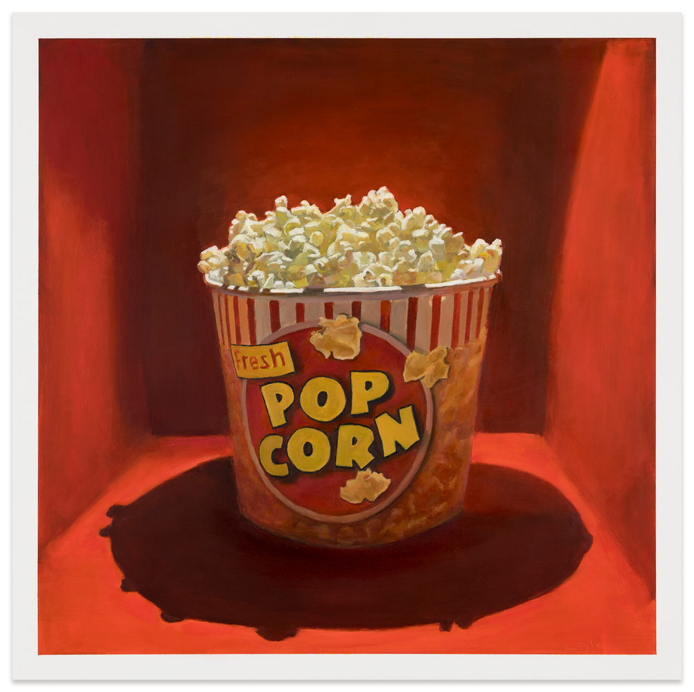 Stephen Coyle Jumbo Popcorn, 2025 alkyd on panel 24 x 24 in.