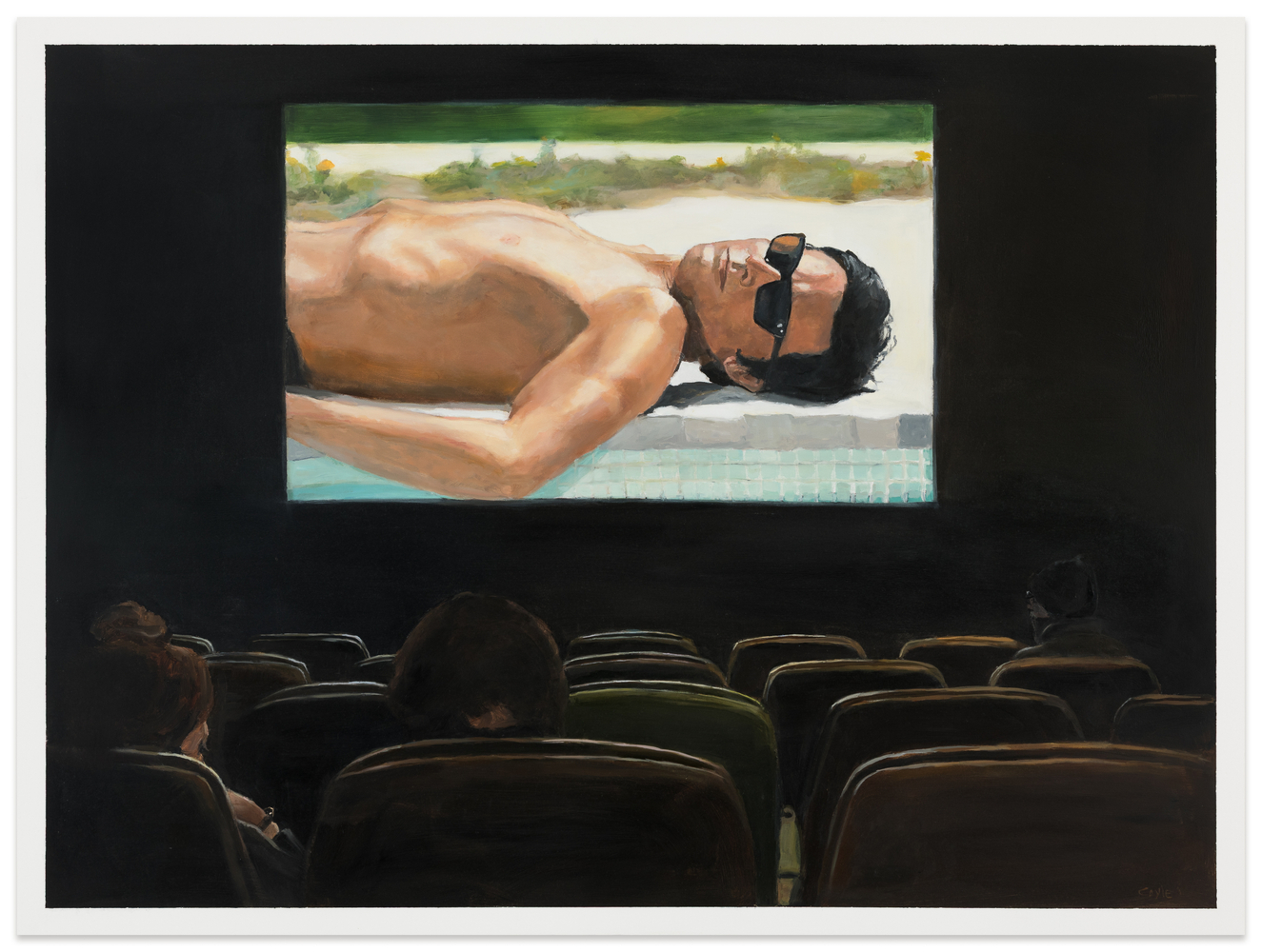 Stephen Coyle The Swimming Pool, 2025 alkyd on panel 30 x 40 in.