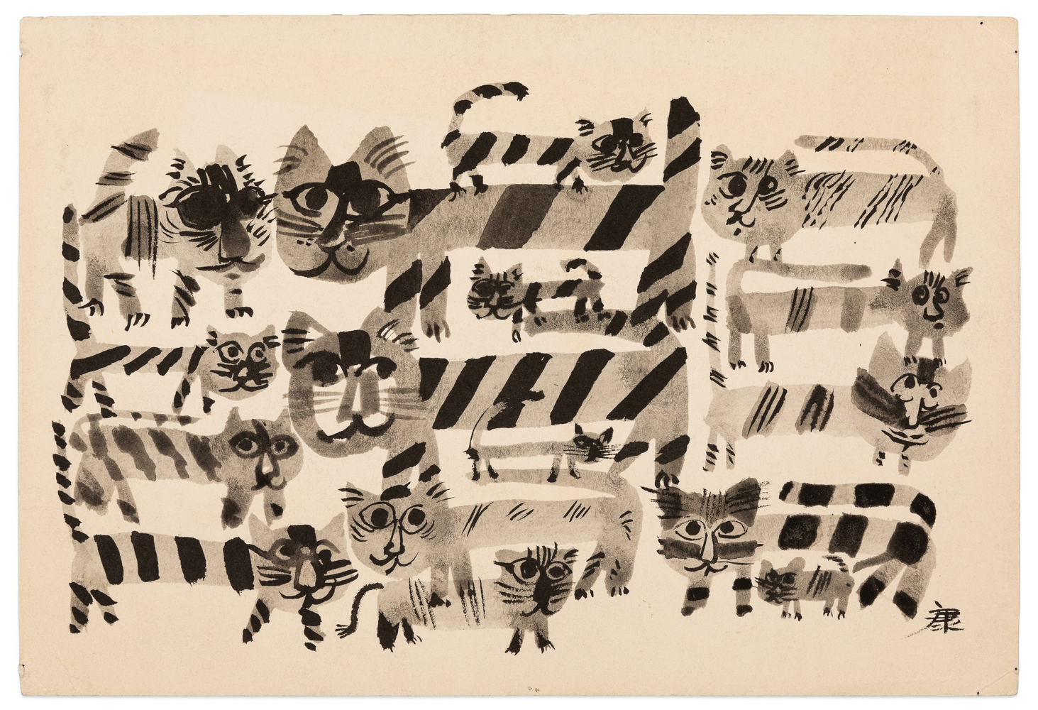 Yasuhide Kobashi Untitled Drawing XII, c. 1965 ink on paper 6 1/2 x 9 1/2 in.