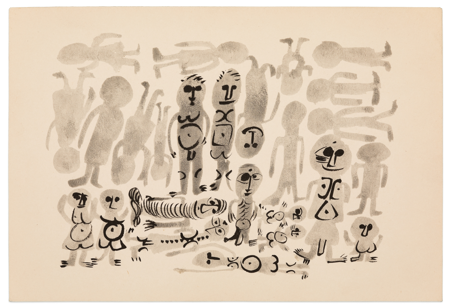 Yasuhide Kobashi Untitled Drawing VII, c. 1965 ink on paper 6 1/2 x 9 1/2 in.