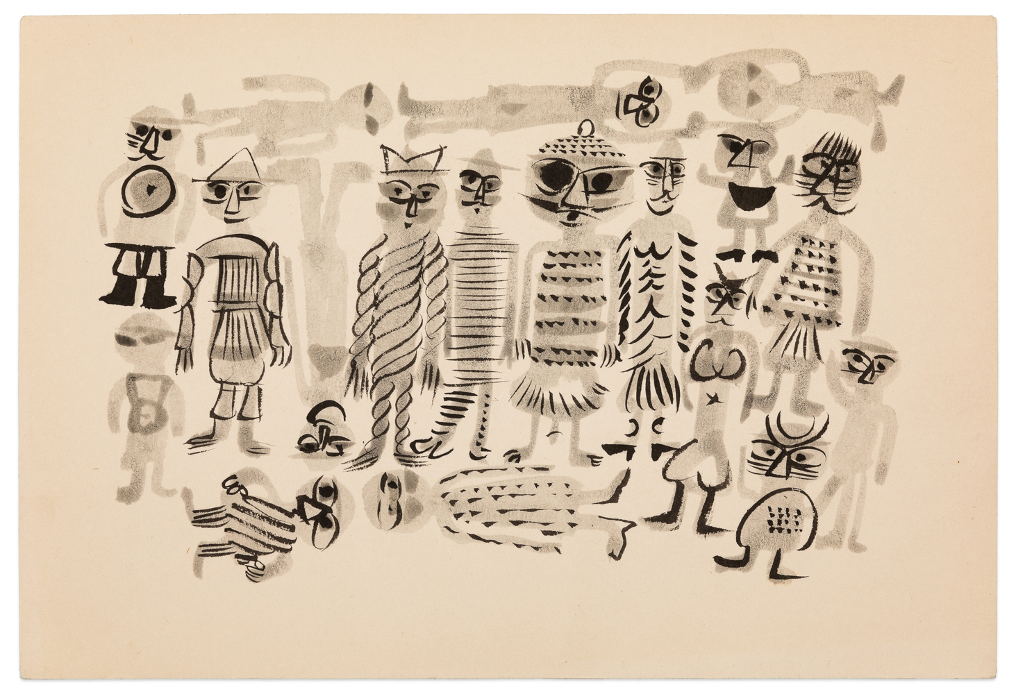 Yasuhide Kobashi Untitled Drawing VIII, c. 1965 ink on paper 6 1/2 x 9 1/2 in.