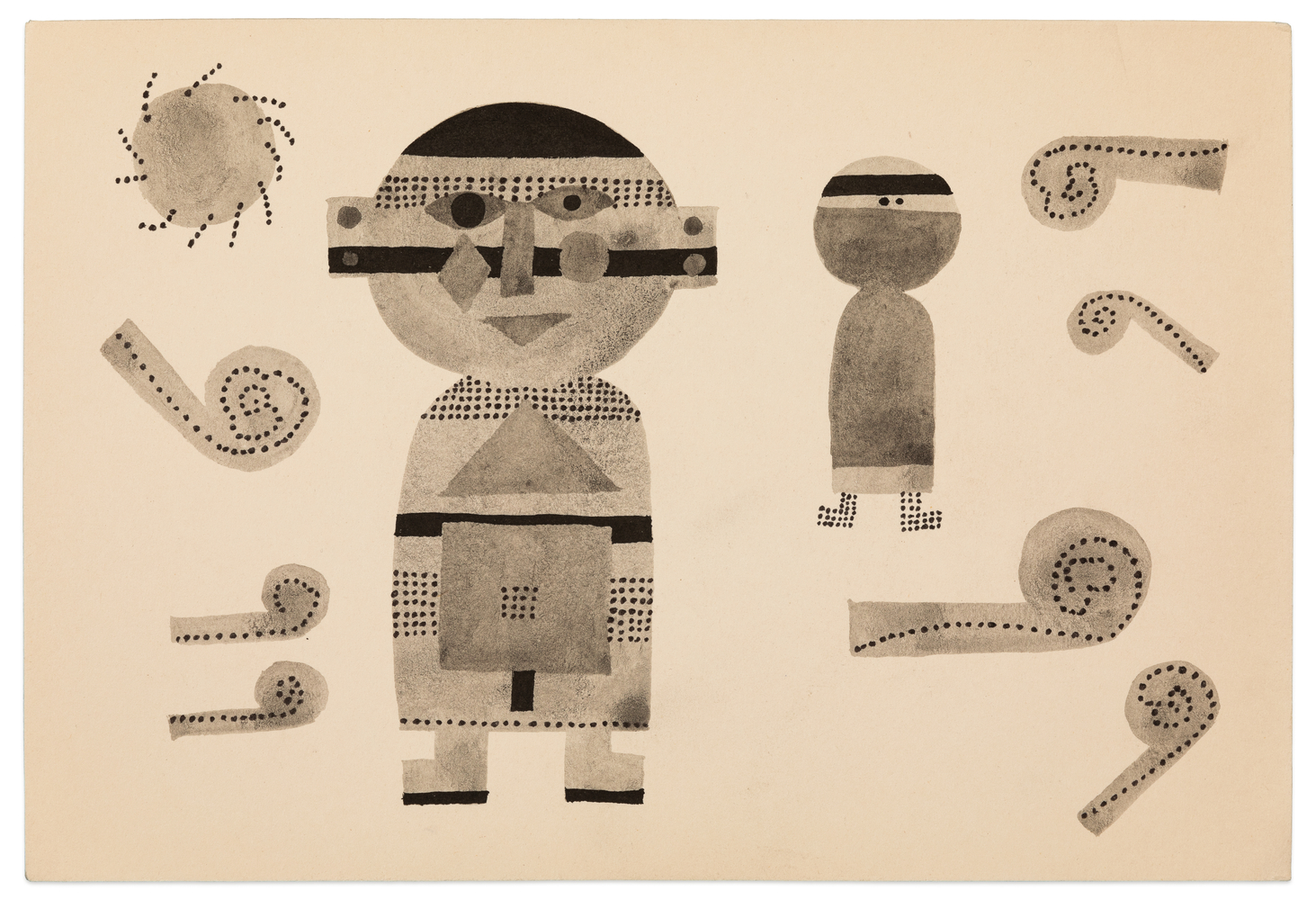 Yasuhide Kobashi Untitled Drawing XVIII, c. 1965 ink on paper 6 1/2 x 9 1/2 in.