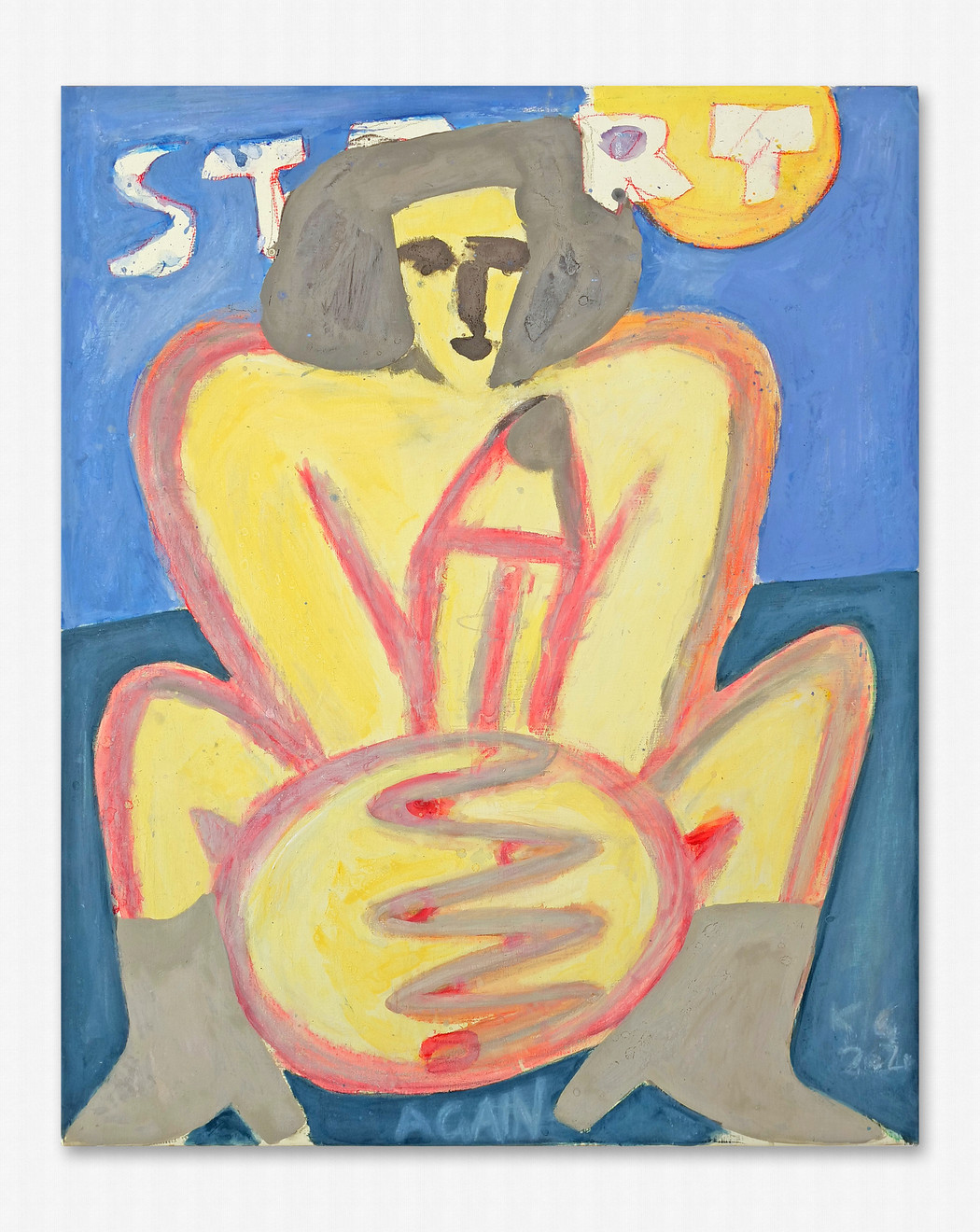 Kate Groobey, Start Again (Blue Ground), 2020