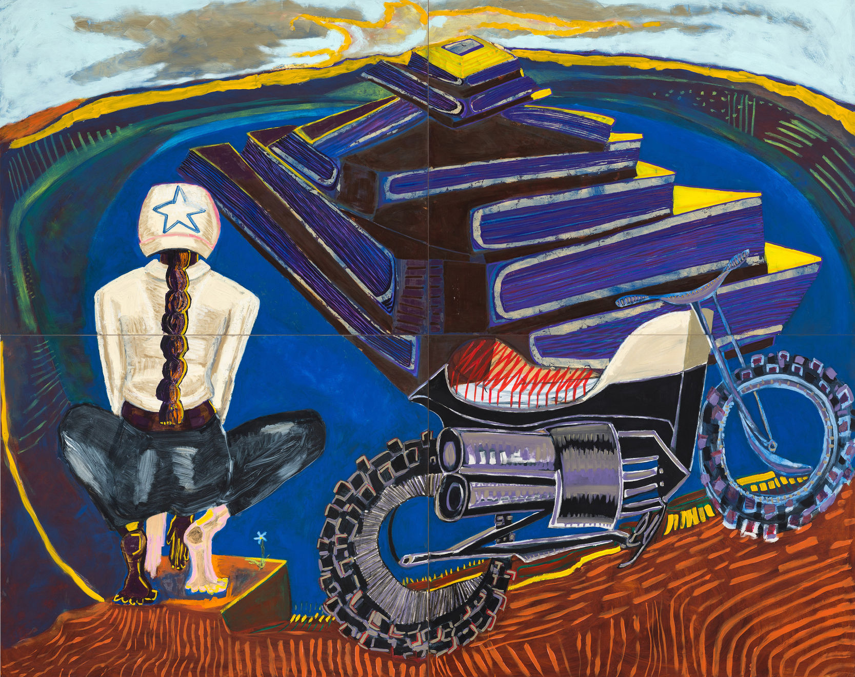 Ann Tracy, The Poeta (She) Sizes Up the Jump, 2018