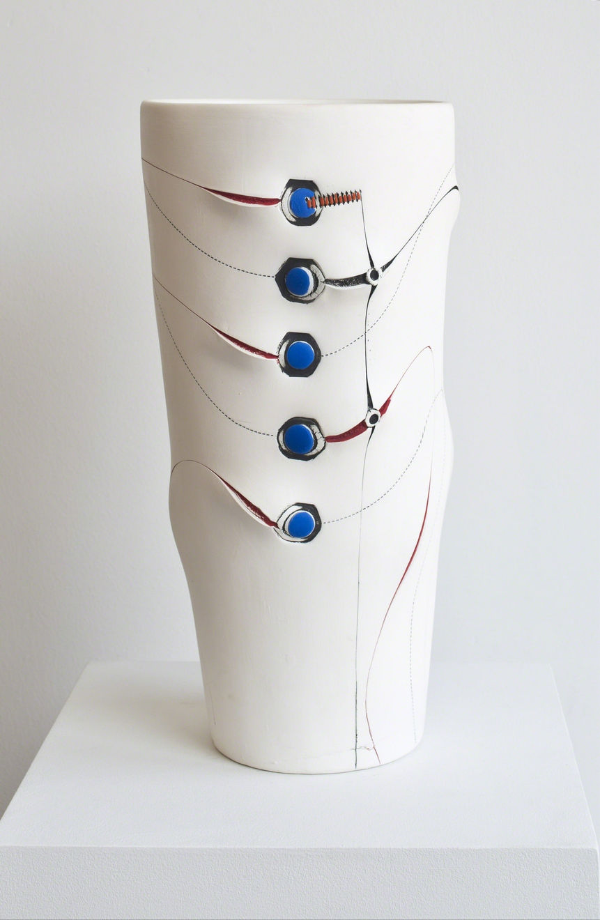 Andile Dyalvane, Scarified Vuyo vase , 2016