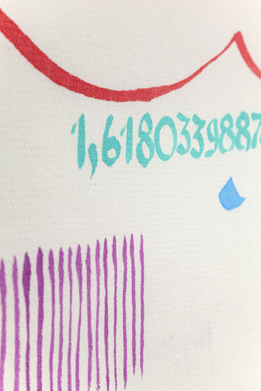 Giorgio Griffa, Canone aureo 894, 2009