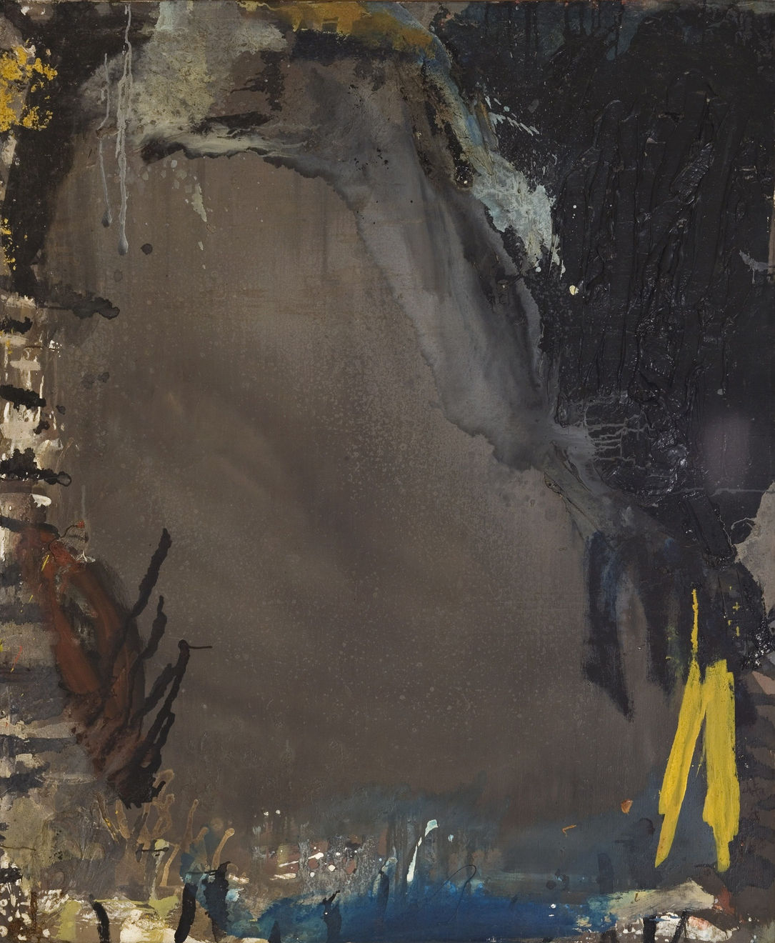 Shozo Shimamoto, Black, 1958
