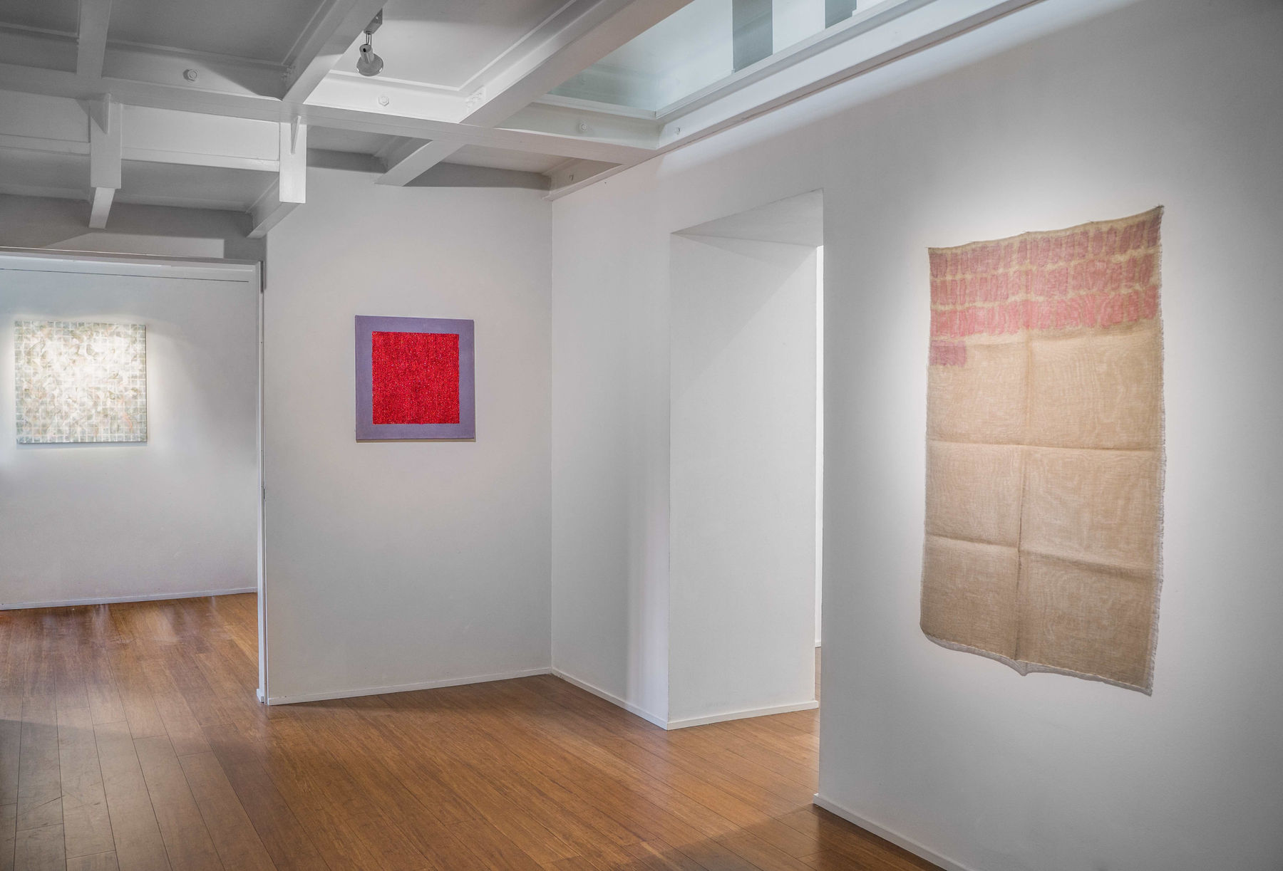 Giorgio Griffa, Segni verticali, 1975