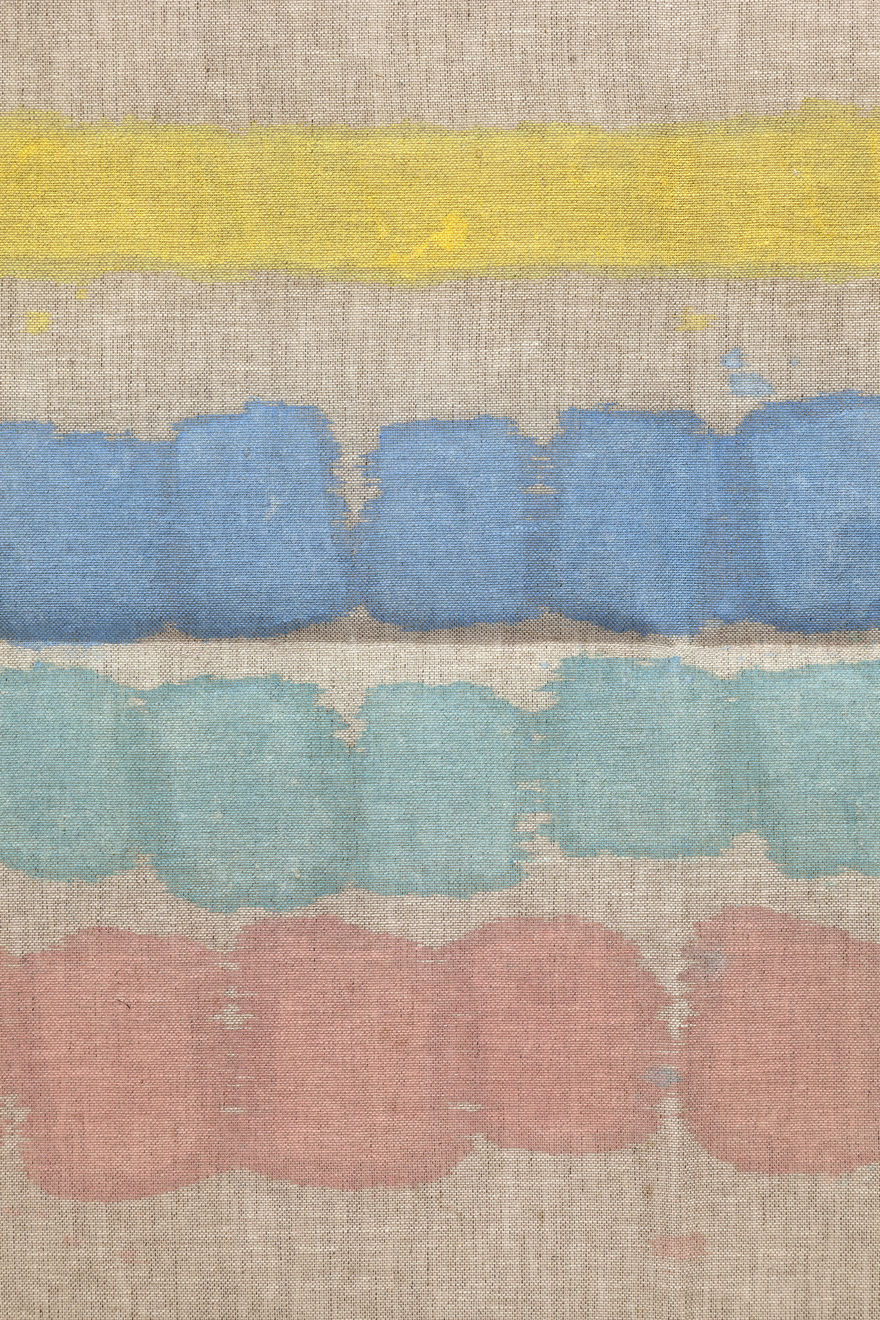 Giorgio Griffa, Quattro colori, 1978