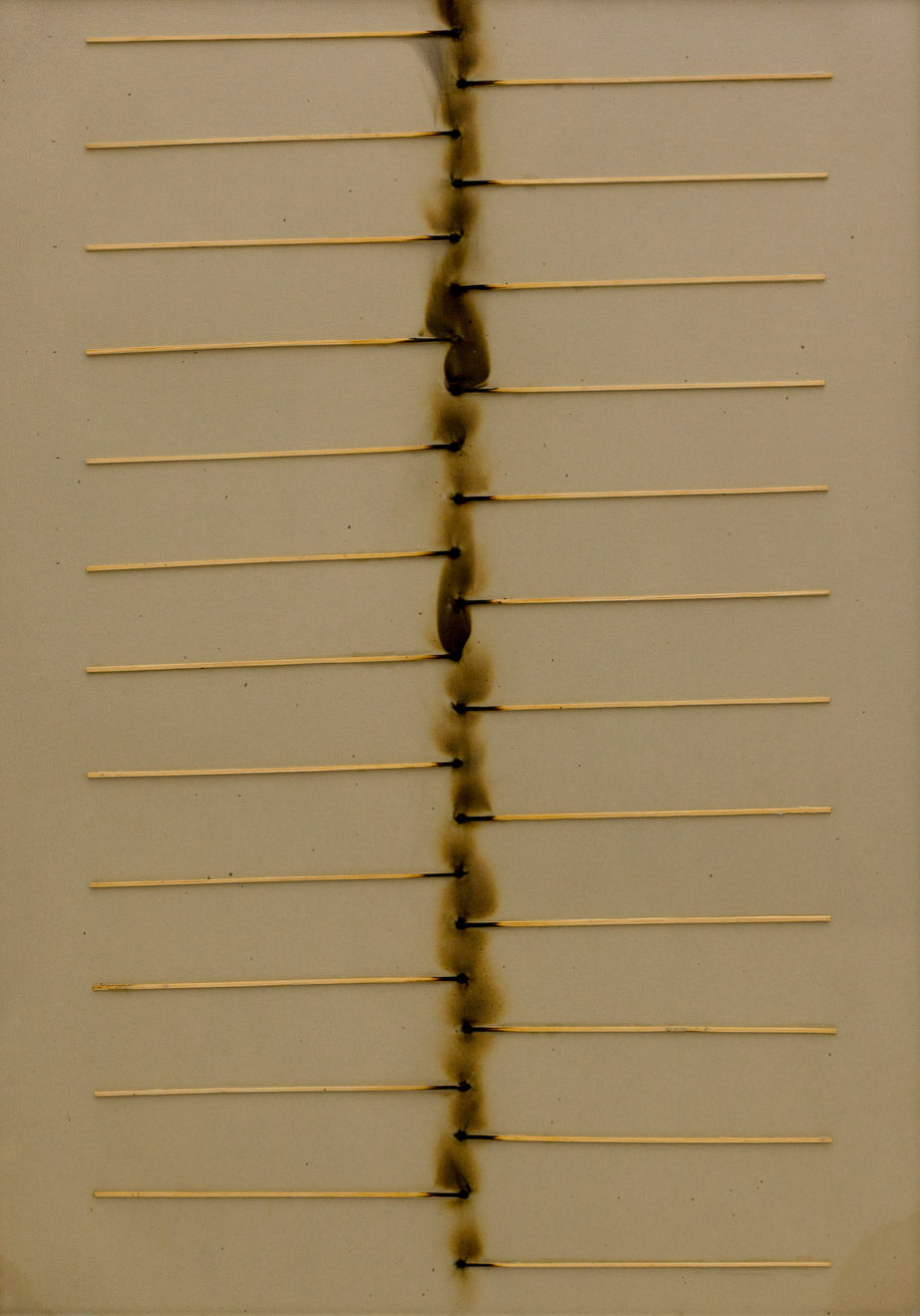 Bernard Aubertin, Dessin de feu , 1974