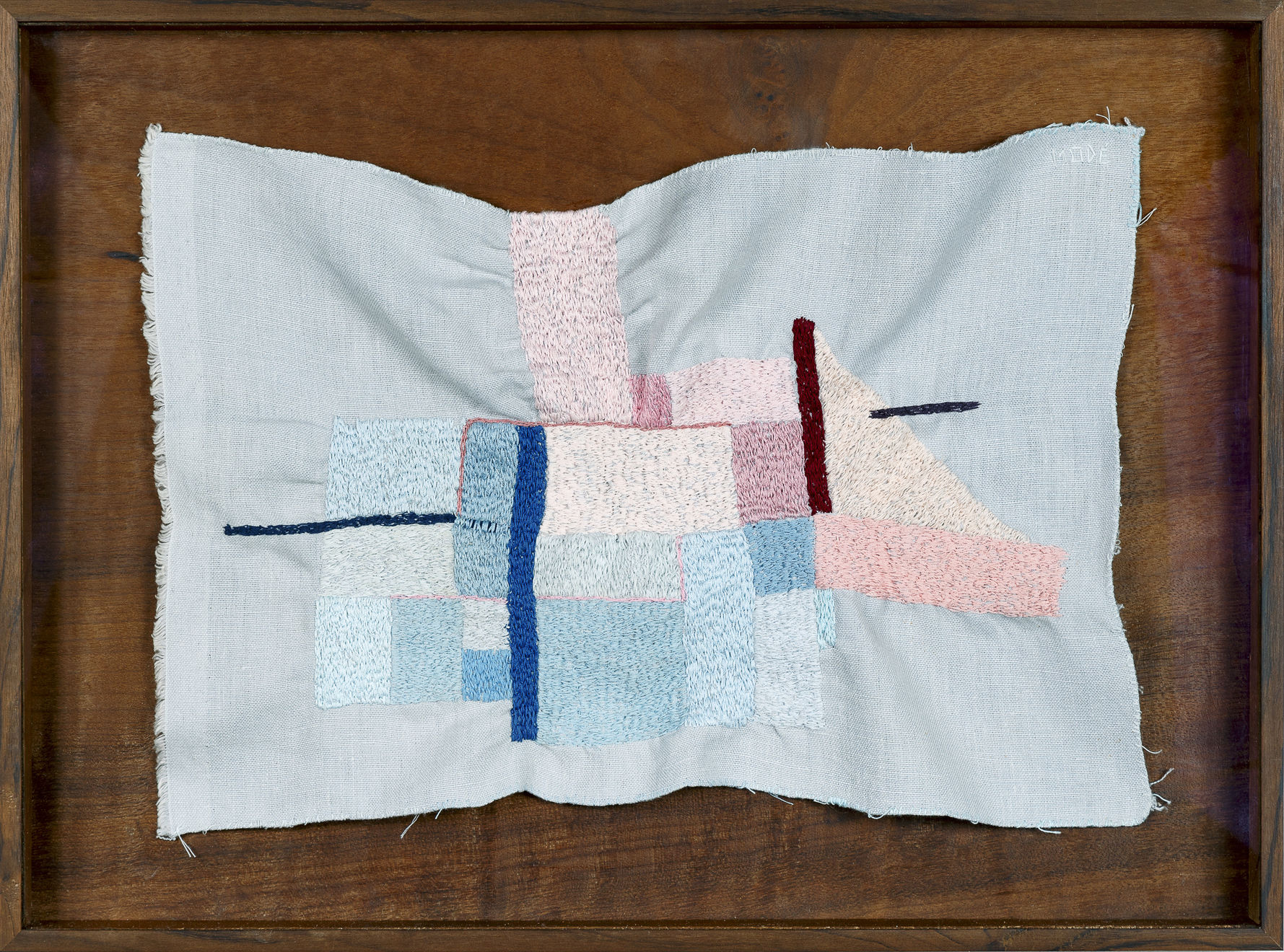 João Modé, Construtivo [Paninho], Rosa e Azul, 2019