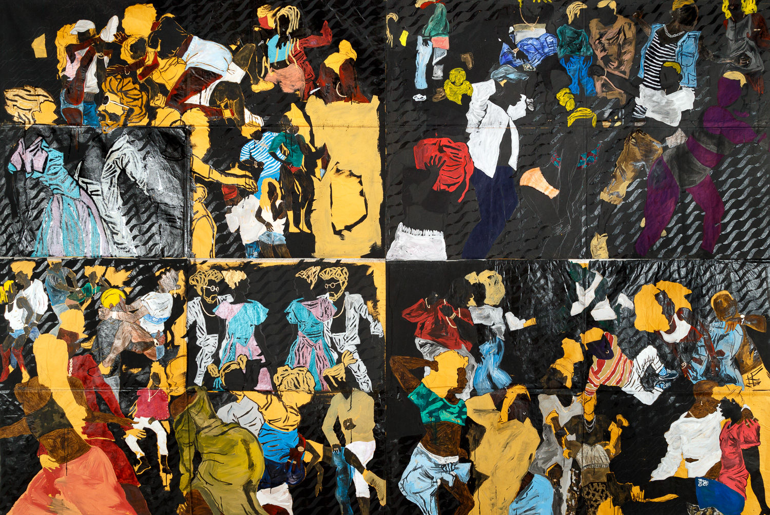 Maxwell Alexandre, A lua quer ser preta, se pinta no eclipse, 2017-2018