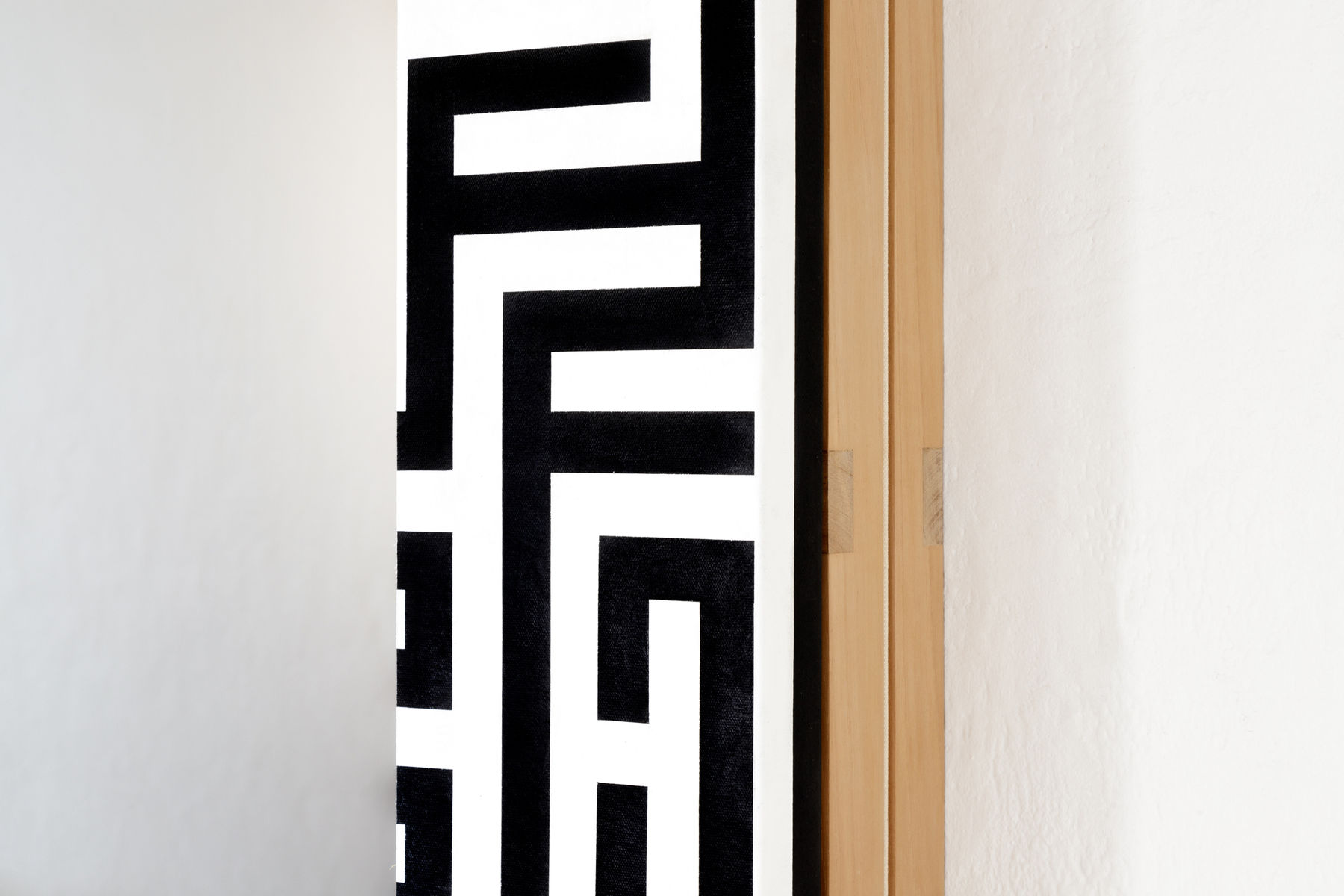 Ana Linnemann, Pintura-sem-saida (convexa com labirinto) 7 [Dead-end-painting (convex with labyrinth) #7], 2022