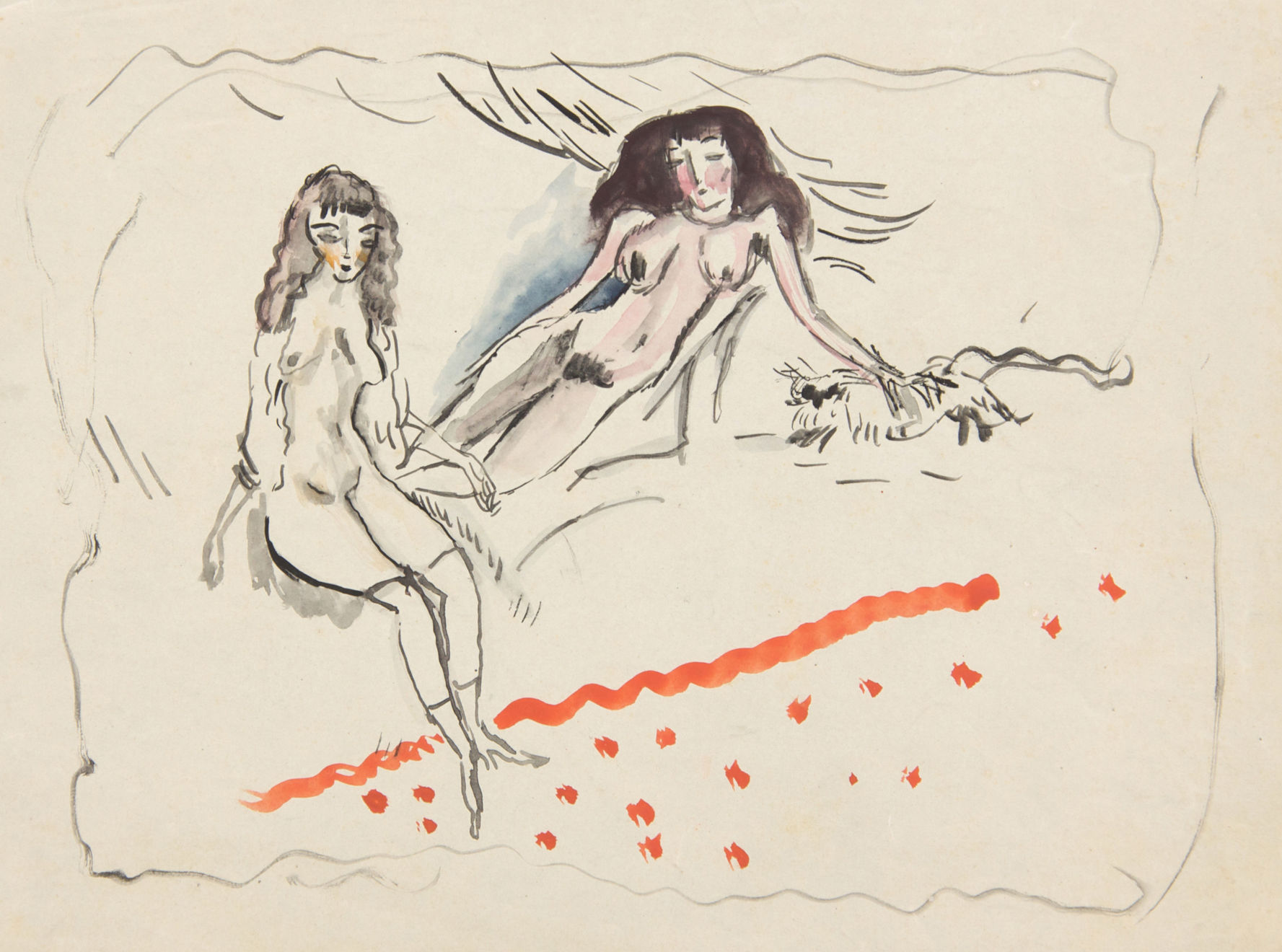 Jules Pascin, Two Young Girls