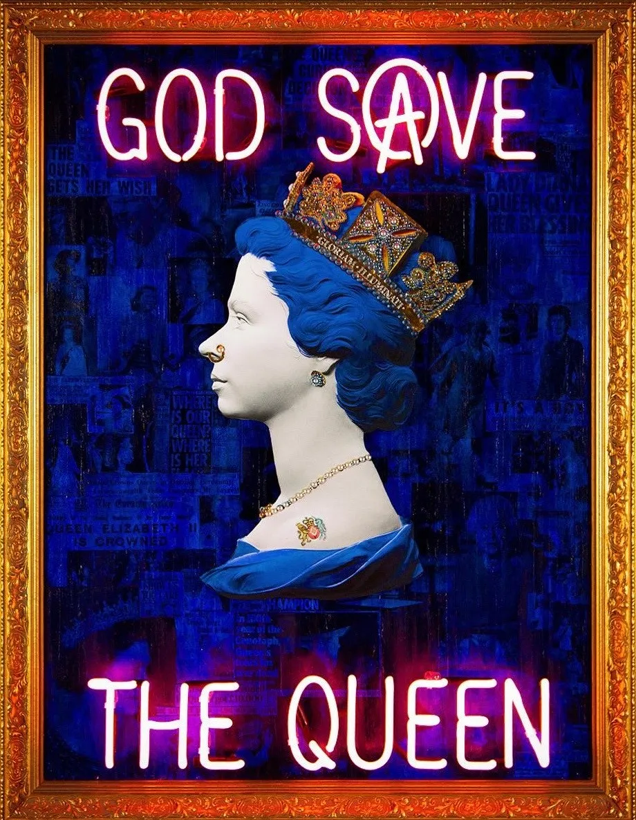 Illuminati Neon, God Save The Queen Neon (Royal Blue)