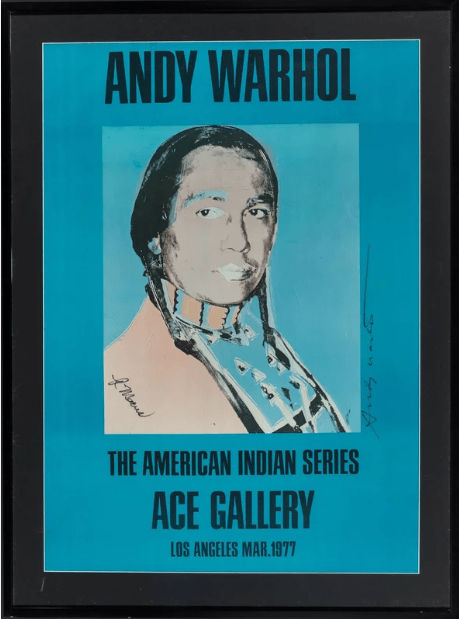 Andy Warhol, Ace Galleries - American Indian, 1977