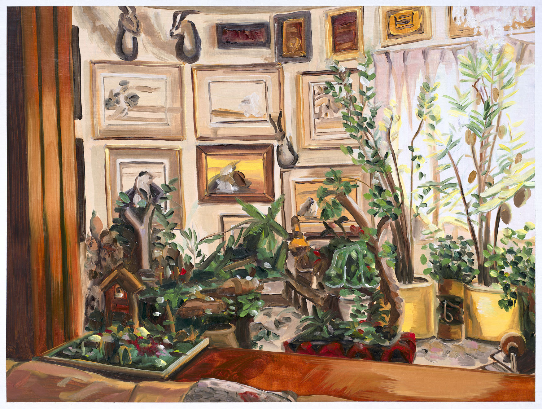 Anna Freeman Bentley, Study for Garden tableau, 2025