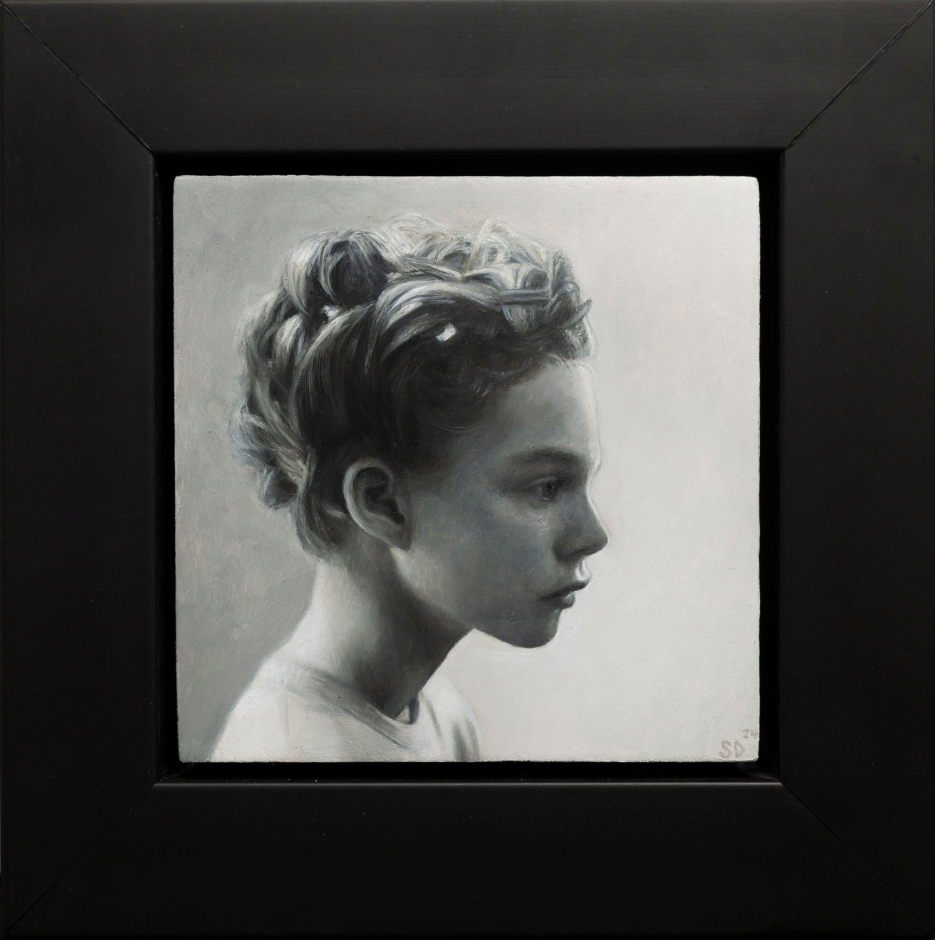 Shaun Downey, Girl in Black and White, 2024