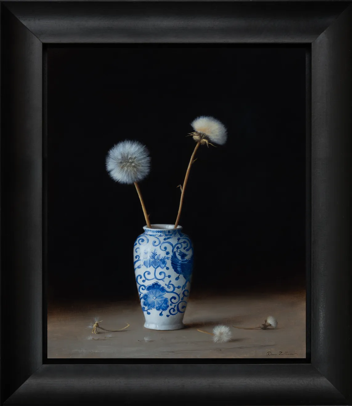 Dana Zaltzman, Dandelions in a Small Vase, 2025