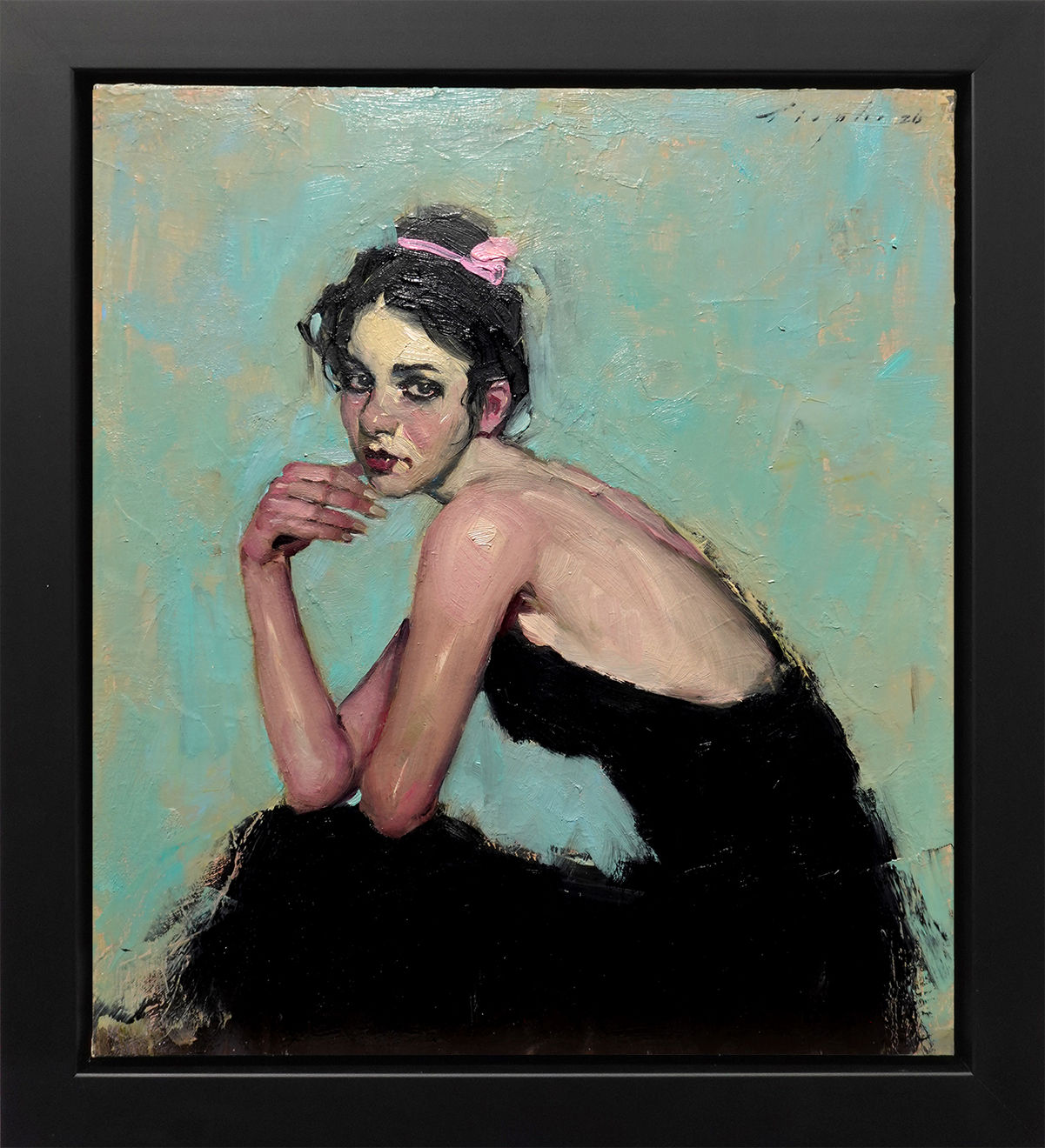 Malcolm T. Liepke, Woman In Black Dress, 2026