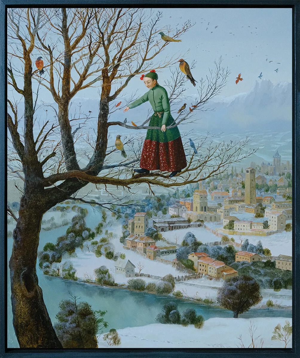 Elen Bezhen, The Girl Who Feeds The Birds, 2024