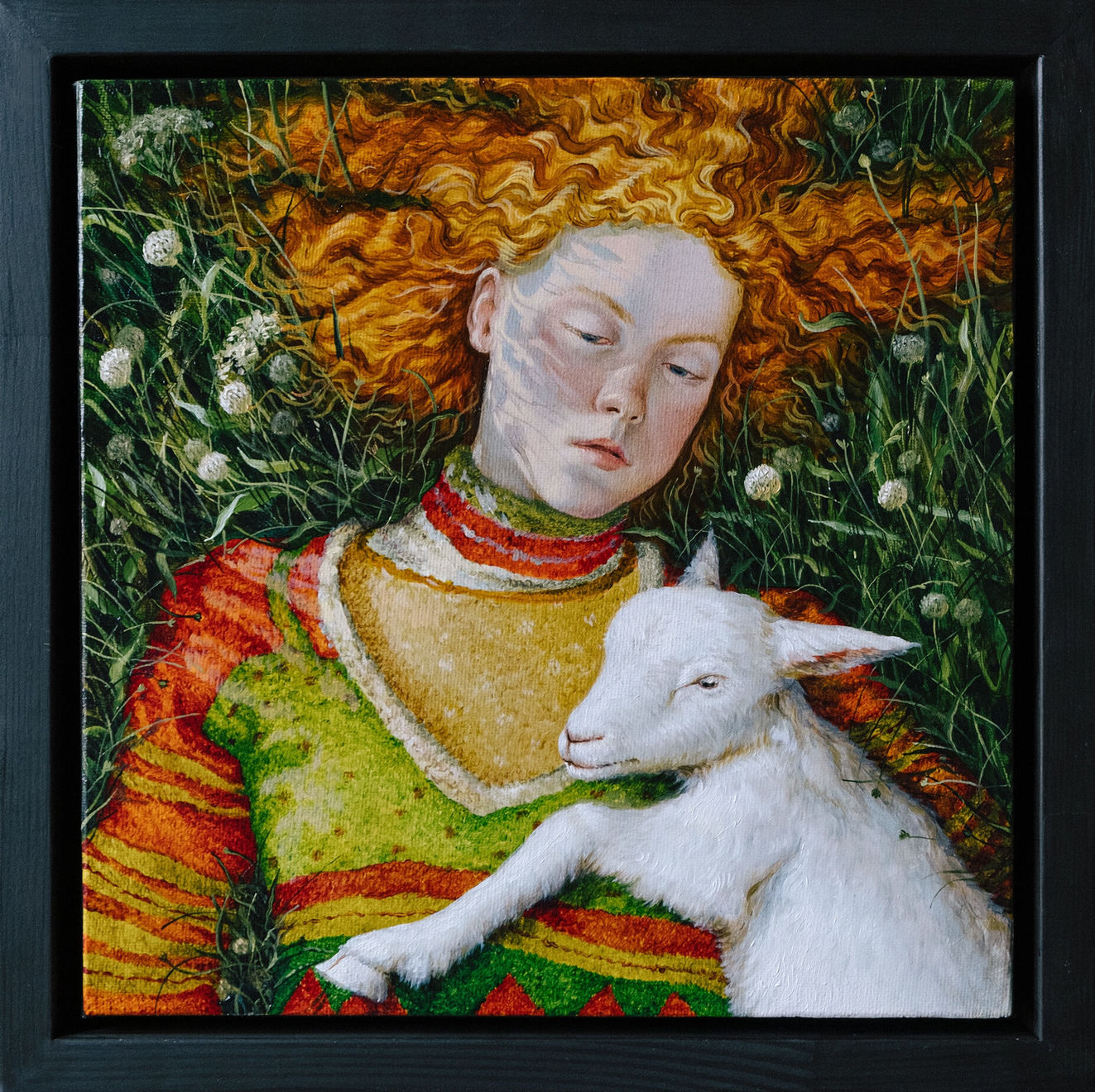 Elen Bezhen, Portrait on the Grass, 2024