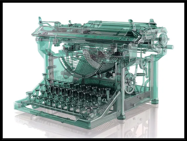 Jeff Bartels, Antique Glass Typewriter, 2019