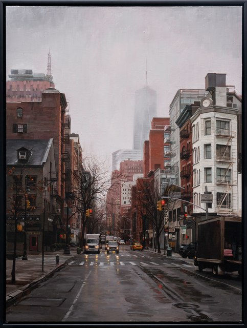 Sung Eun Kim, Autumn Rain in W Broadway, 2022